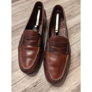 Cole Haan Country Mens Shoes Brown Dress Leather Moc Toe Penny Loafers 11.5 9731